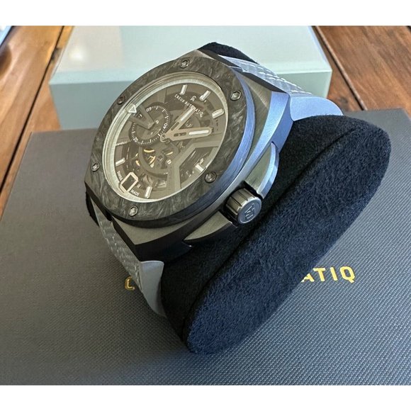 CREUX AUTOMATIQ Ghost V3 Mono II CA-09-5 Forged Carbon Bezel Mens Watch 1/70 - Picture 2 of 9